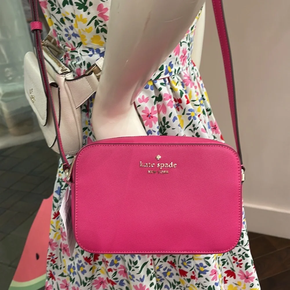 Kate Spade Staci Women’s Crossbody Mini Camera Bag 
Color: Deep Hibiscus 
NWT - Picture 15 of 16